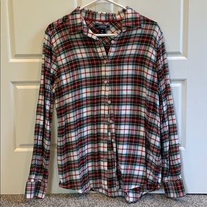 LANDS’END plaid flannel, only wore once